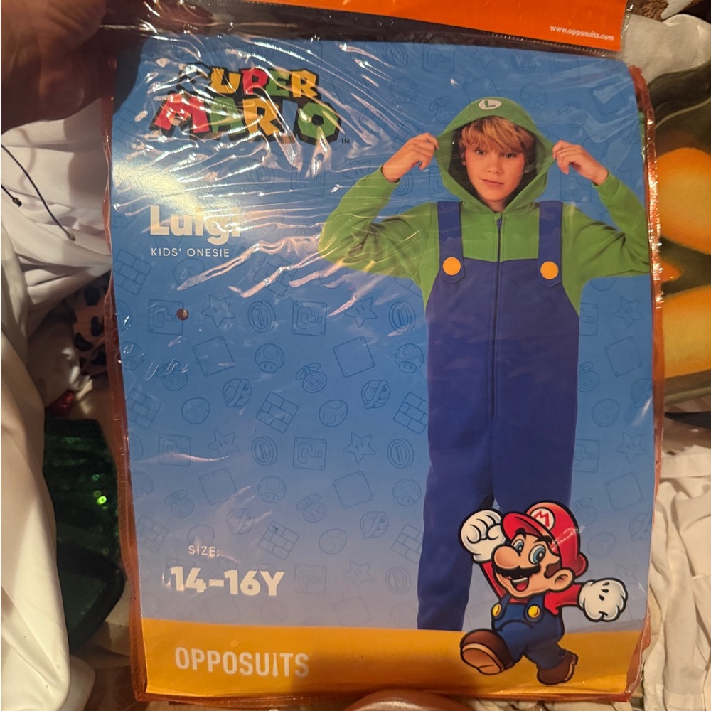 Disguise Luigi Kids Costume - Green and Blue